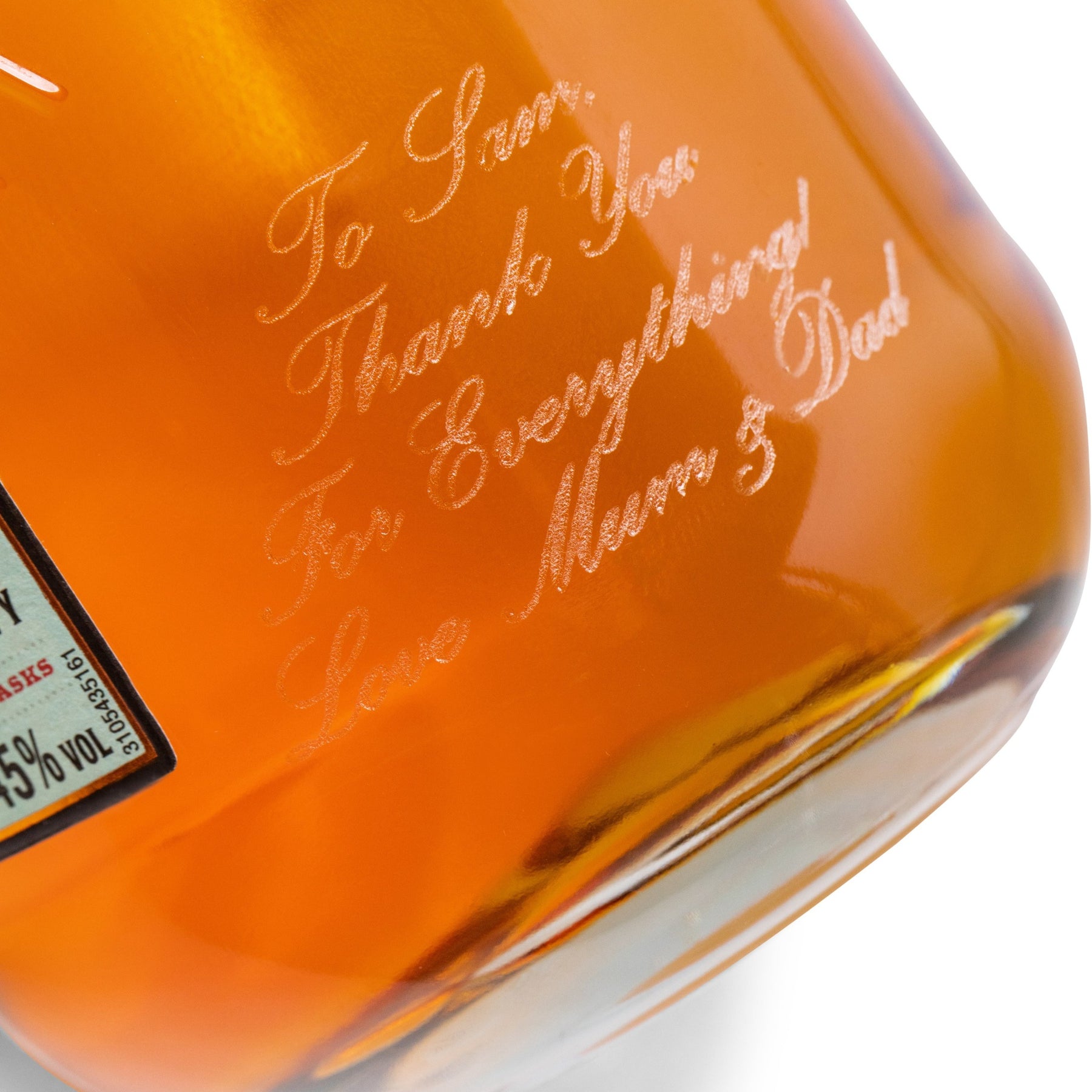 Personalised Roe & Co Irish Whiskey Bottle