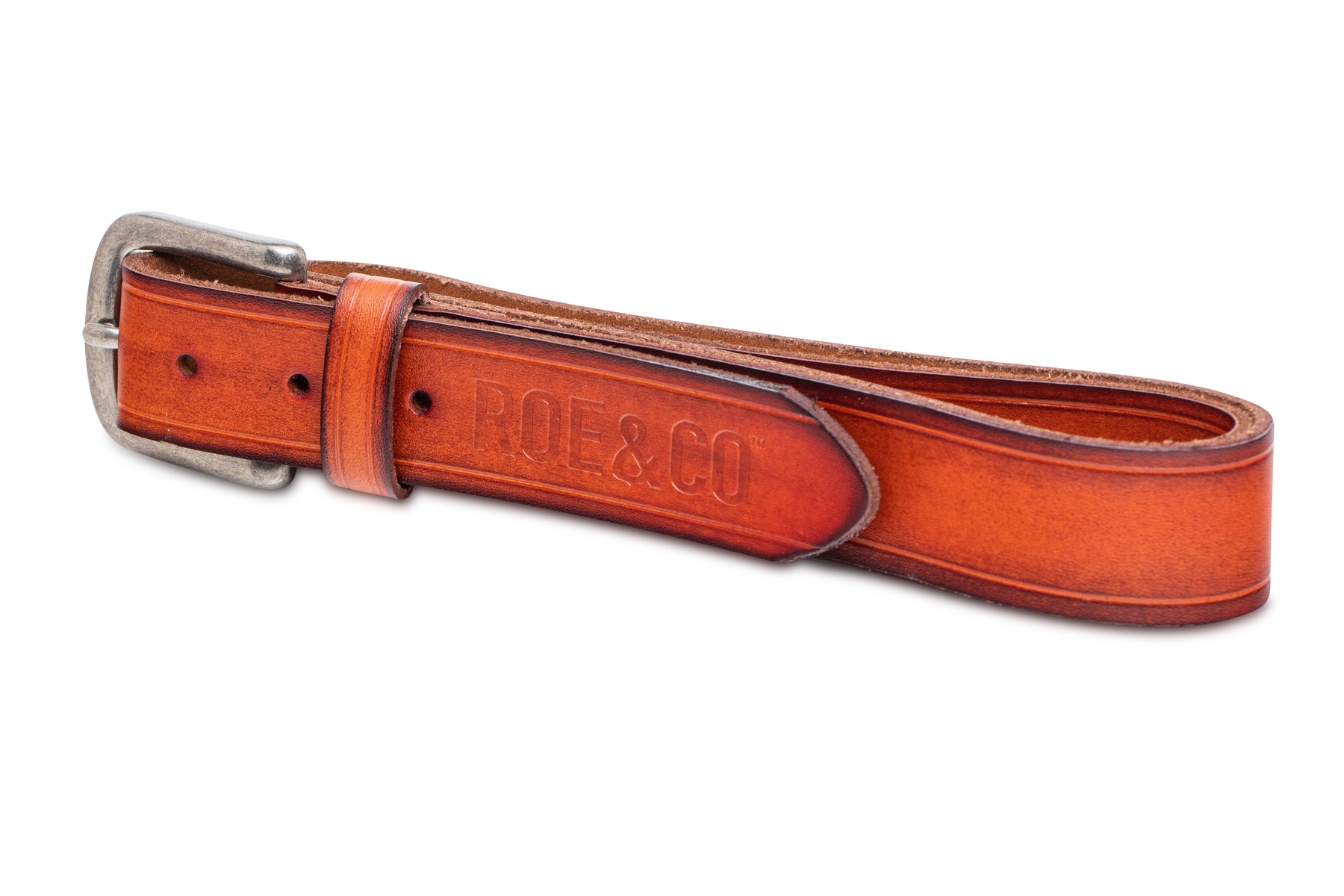 Roe & Co Irish Whiskey Leather Belt