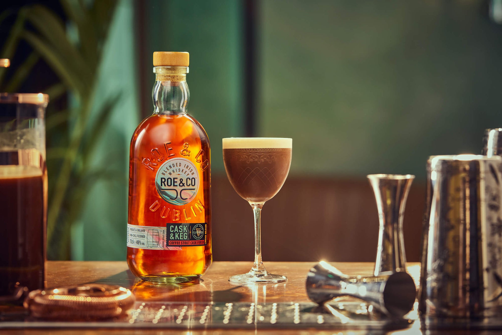 Espresso Martini made with the Roe & Co Cask & Keg Coffee Stout