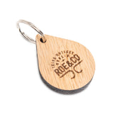 Roe & Co Whiskey Wooden Pear Keyring