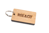 Roe & Co Whiskey Wooden Logo Keyring