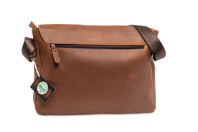 Roe & Co Whiskey Leather Satchel
